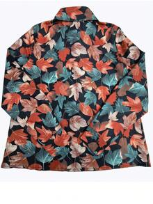 Retro Ditsy Floral Long Sleeve Casual Chic Couple Shirt - Multicolor - View 6