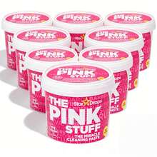 The Pink Stuff Miracle Cleaning Paste 17.63oz, Multi-Purpose Heavy-Duty Cleaner, Fresh Scent Formula, Versatile Stain & Grime Remover, Non-Scratch Abrasive Action, Restores Shine & Surfaces, Ideal For Kitchen, Bathroom, Windows, Tiles, Sinks, Ovens, Counters, All-Season Household Use, Perfect For Homeowners, Renters, Cleaning Enthusiasts, Daily Deep Cleaning, Long-Lasting Value Tub, Cost-Effective Essential Home Cleaning Solution - 17.63盎司 - 查看 11