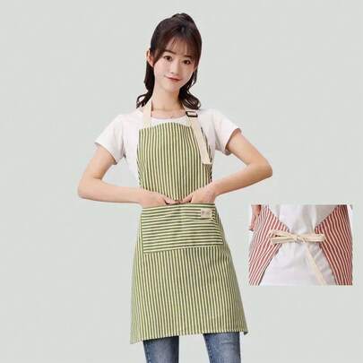 1 chiếc tạp dề nhà bếp chống thấm nước, chống dầu mỡ, có túi, chất liệu polyester chống bám bẩn, phù hợp cho cả nam và nữ, dùng tại nhà, nhà hàng, quán cà phê, vườn, tiệc nướng BBQ, thủ công và trường học, màu xanh lá cây, món quà Giáng sinh lý tưởng.