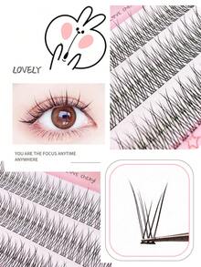 120 sợi mi giả đuôi cá tự làm, mi giả nguyên sợi, mi giả cong chữ C 9-12mm tự nhiên, dễ dàng sử dụng hàng ngày cho người mới bắt đầu. - Xem 6