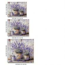 1pc Watercolor Floral Pattern Non-Slip Washing Machine Mat, Suitable For Washing Machine, Dryer, Kitchen Drain Drying Mat, Rubber Material, Decorative Appliance Cover For Washing Machine And Dryer Top, Home Kitchen, Table Decor, Dirt-Resistant And Washable, Friendly Gift For Friends - Lavender's Old Times - View 11