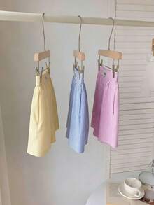 Quần short dáng rộng kẻ sọc và in hoa mới, cỡ lớn, kiểu dáng thường ngày, thoáng khí và tôn dáng, đa năng cho mặc hàng ngày, đi làm, đi chơi và dự tiệc mùa hè. - Nhiều màu - Xem 2