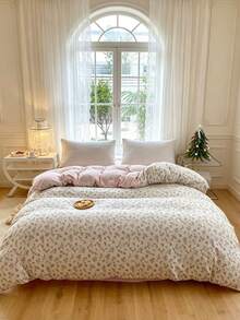 Vỏ chăn hoa Ditsy, phong cách tối giản Bắc Âu ấm cúng, không có ruột bên trong, phù hợp với giường đơn/giường đôi, nhà ở mọi mùa, phòng ngủ, ký túc xá - khu vườn bí mật - Xem 8