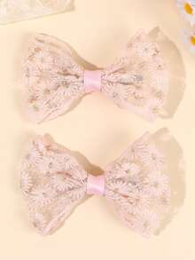 2 Stücke Sommer Mesh Gänseblümchen Haarclips für Mädchen, Blumen Gänseblümchen Haarspangen geeignet für Mädchen, süße zarte Stoff Haarspangen, perfekt für Frühling & Sommer Alltag, Urlaub, Strandparty, Boho-Stil, süße mädchenhafte Haraccessoires, Mädchen Haraccessoires. - Verschiedenfarbig - Übersicht 13
