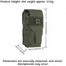1 pc Kantong Now Pouch Micro Trauma, Tas Medis Taktis IFAK Kompatibel MOLLE, Kantong Pertolongan Pertama Cepat Deploy (Kosong), Tas Medis Darurat untuk Pelatihan Tempur, Nilon - MultiWarna - View 3