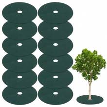 10pcs Non-Woven Fabric Garden Barrier Rings Tree Barrier Plant Cover 15cm-82cm Garden Mat Protection Herb Plant Control - A - View 2