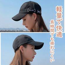 Women Baseball Cap - ブラック(レッドもじ) - View 6