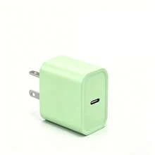 Juego de cargador rápido Type-C de 20W, incluye cable de carga rápida Type-C a Lightning, compatible con las series 14/13/12/11, Juego de adaptador de carga rápida Apple - verde menta - Ver 9