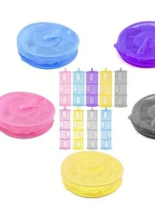 1 pieza Cesta de almacenamiento colgante, bolsa de almacenamiento plegable con parte superior abierta en múltiples colores, adecuada para sala de estar, cocina, dormitorio, balcón y otros usos domésticos - Multicolor - Ver 4
