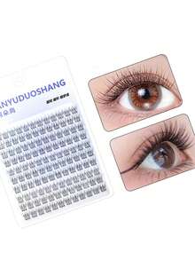 120 pièces de faux cils en vison segmentés, extensions de cils effilochées au look naturel, cils réutilisables auto-adhésifs pour un port quotidien, convenant pour le trajet, les rendez-vous, les fêtes, les mariages - Voir 9