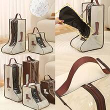 Boots Storage Bag With Handle - Dustproof & Moisture-Proof, Suitable For Flats, Ankle Boots And Tall Boots, Closet Organization, Minimalist Storage Box, Travel Essential - A - View 9