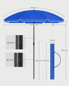 SONGMICS Awnings - 藍色 - 查看 3