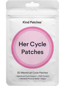 Kind Patches Her Cycle Patches With Chasteberry, Artichoke, Dong Quai, Ginger Extract, Turmeric, And Ashwagandha - Vegan - 30 Count - 1 - View 2