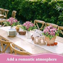 1/3pcs Artificial Rose Bouquet - Fabric Roses With Eucalyptus Leaves And Peonies, Suitable For Wedding Decor, Display, Spring Artificial Flowers, No Container, Suitable For Various Room Types, Tabletop Display, Valentine's Day - Sand Red - View 6