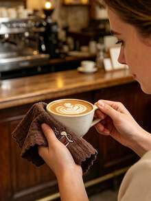 2/4pcs Brown Super Absorbent Microfiber Cleaning Cloths, Suitable For Household Use, Great For Kitchen, Bathroom And Bedroom Cleaning. These Reusable Square Fabrics Are Perfect For Wiping Dishes And Glassware - Multicolor - View 7
