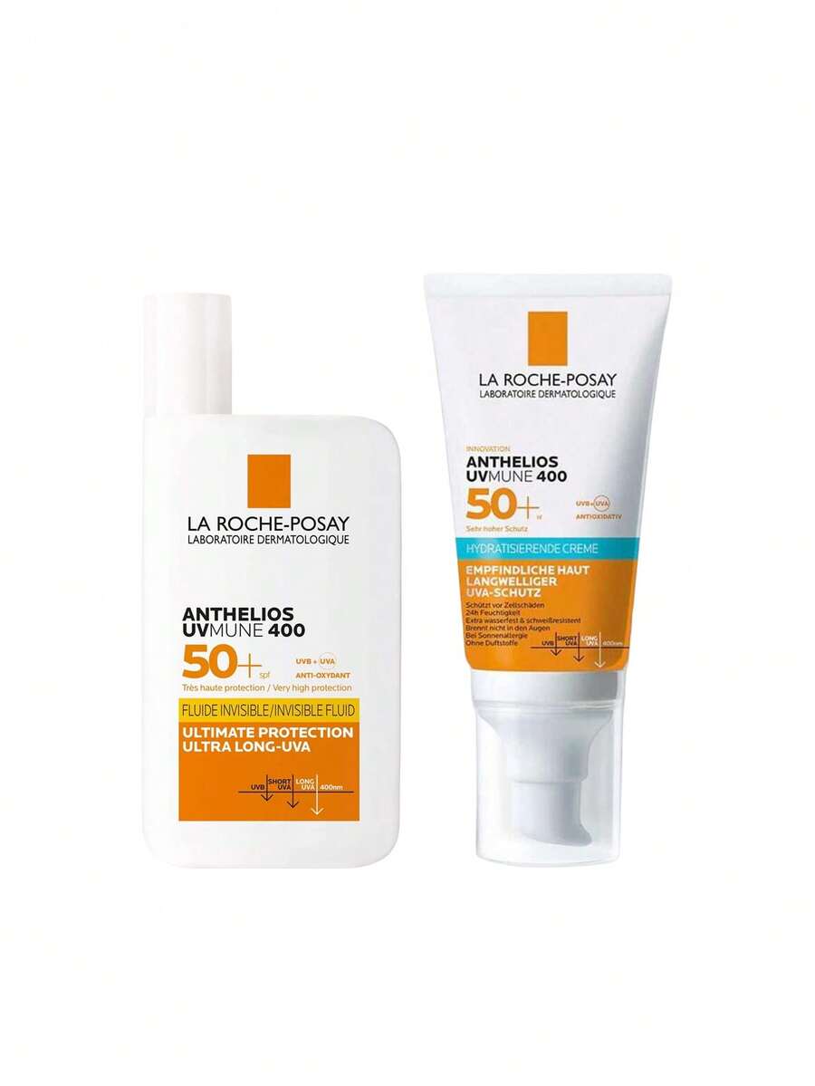 La Roche-Posay [Bundle] Anthelios UVMune 400 Invisible Fluid SPF50+ 50 Ml + Hydrating Cream SPF50+ 50 Ml - Anthelios Uvmune 400 - View 1