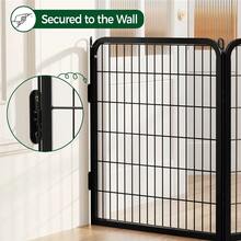 Butterslay 1PC Modern Dog Playpen Panels Exercise Barrier Outdoor Indoor - 黑色 - 查看 7