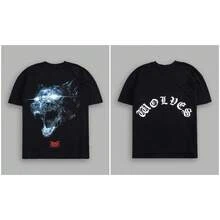 Darcsport T-Shirt Short-Sleeved American Retro Street Fashion Men's Versatile Couple's T-Shirt - T251029黑色 - 查看 7