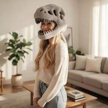 Conjunto de disfraz de esqueleto de dinosaurio, vestido de esqueleto interesante - Gris - Ver 18