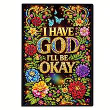 Bộ tranh đính đá 5D tự làm hình dạng đặc biệt, gồm 1/4 cuốn sổ tay, họa tiết hoa hướng dương, thánh giá, bướm và lời chúc phúc trong Kinh Thánh, bìa giả da sáng tạo, bộ tranh đính đá nghệ thuật, sổ nhật ký A5 khảm, sổ phác thảo, sách nghệ thuật, bộ quà tặng thủ công độc đáo phù hợp làm quà tốt nghiệp và sinh nhật. - Xem 10