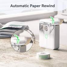 Niimbot D110 Mini Portable Thermal Printer, Smart Pocket Self-Adhesive Label Printer, Bluetooth Price Tag Sticker Maker For Office, Home, Kitchen, School, White - Multicolor - View 6