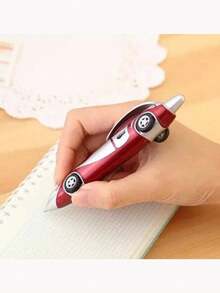 Funny Racing Car Design Ballpoint Pen, Random Color Cartoon Car Shaped Ballpoint Pen, Portable Creative Ballpoint Pen, Office & School Supplies - Multicolor - View 3