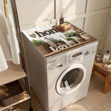 1pc Anti-Slip Laundry Room Floor Mat, Suitable For Washing Machine/Dryer - Home & Warm Living Washing Pad, Decorative Appliance Cover For Washing Machine And Dryer Top, Laundry Room Decor - Home and Warm Home - View 4