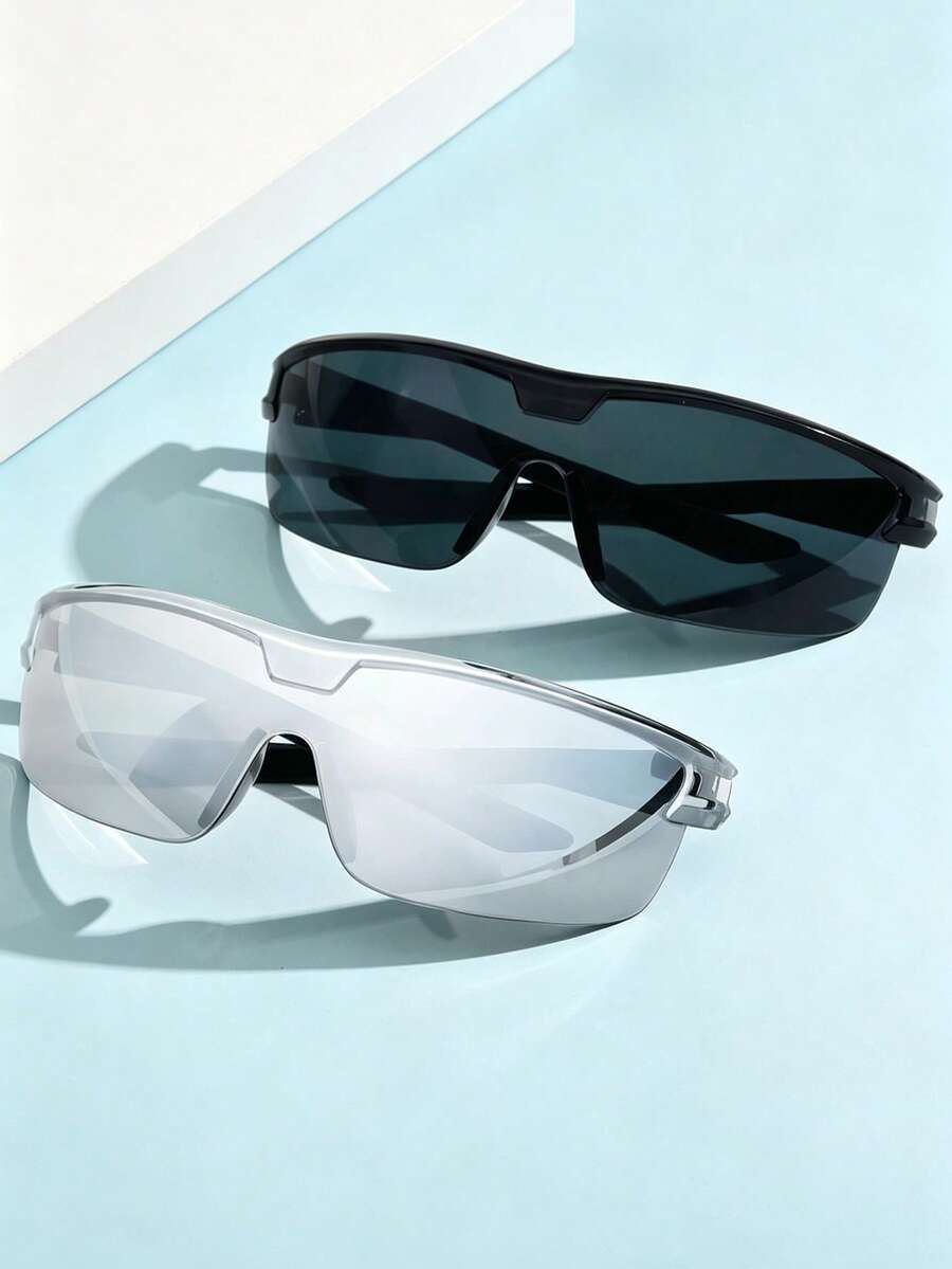 2 pares de gafas multifuncionales integradas para conducir y ciclismo, talla grande vendidas - Multicolor - Ver 1