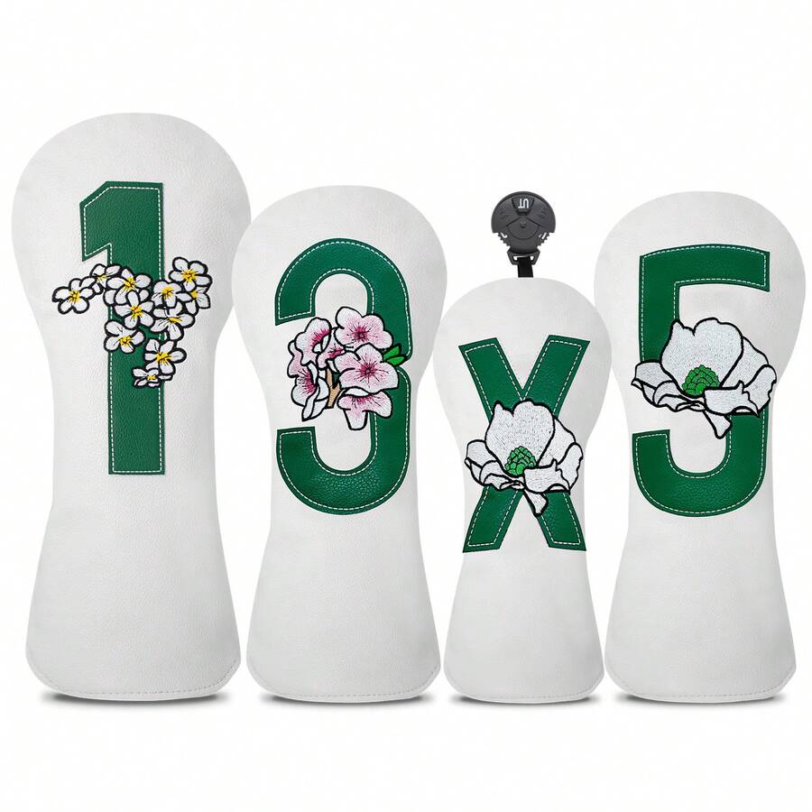 Sakura Series White Golf Club Head Cover, Golf Accessories, Golf Supplies Providing The Best Protection For Your Golf Club. - Multicolor - View 1