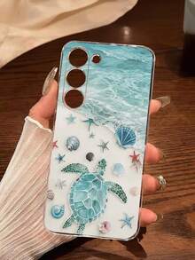1 chiếc ốp lưng điện thoại mềm hình vỏ sò, sao biển, rùa, tương thích với Honor, Galaxy A04e/12/A13/A14/A34/A50/A52/A53/A54/S21/S22/S23/S24/S25/S25Ultra/S25FE/S26/S26 PLUS/S26 ULTRA/S26 EDGE, 6A/7A/8A, 12T/13T/15T/15T Pro, [Phiên bản quốc tế, không phải nội địa] - Trong sáng - Xem 7