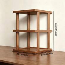 Simple Desktop Bookshelf, Dorm Multi-Layer Storage Rack, Home Student Desk Organizer Shelf, Home Storage Rack With Drawer. Desktop Solid Wood Tiered Shelf, Desk Dorm Study Table Storage Rack, Multi-Layer Bookshelf Solid Wood Storage Shelf - View 14