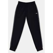 FILA Men's Trousers, Sagano Regular Track Pants, 100% Polyester Tracksuit Bottoms With Adjustable Drawstring Waist And Side Pockets - Black and White - View 2