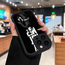 Cita de Obito Uchiha en blanco y negro de .funda de teléfono Fundas compatibles con ,Apple,VIVO,OPPO,,, y Honor.Fabricadas en silicona TPU,ofrecen protección contra golpes y caídas. - Negro - Ver 2