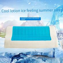 1pc Cooling Gel Pillow With Wave-Shaped Neck Support, Helps Improve Sleep In Summer - 1PC - View 8