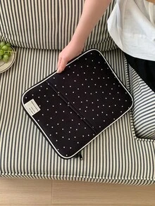 韩式笔记本电脑包，多功能减震笔记本电脑包，兼容10/11/12.9英寸和13英寸笔记本电脑 - 黑色 - 查看 11