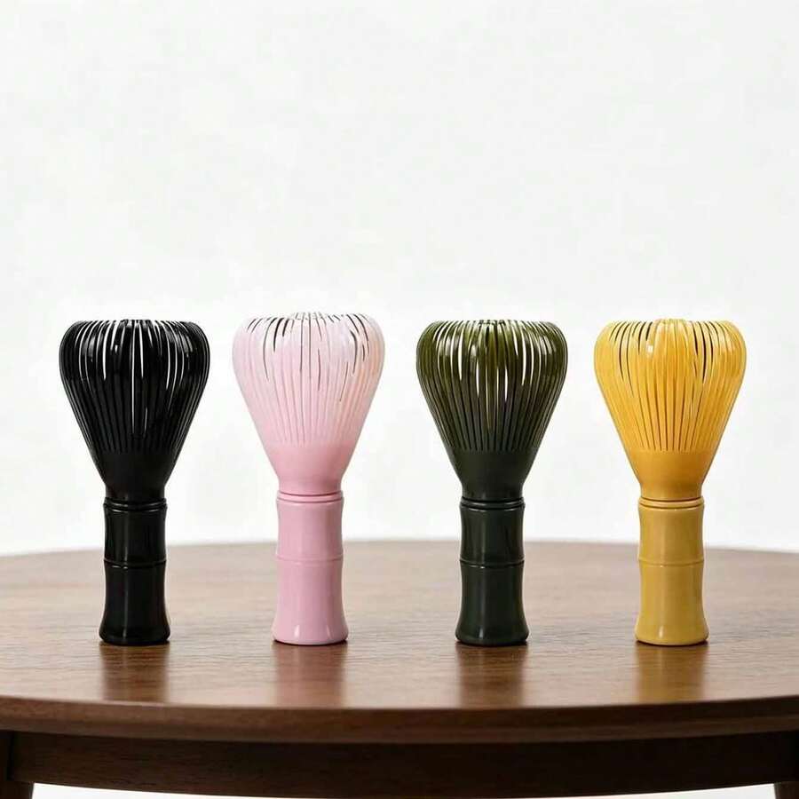 1pc ABS Plastic Matcha Whisk, Suitable For Latte, Baking, Cooking, Tea Ceremony, Heat Resistant, Durable, Easy To Clean - Multicolor - View 1
