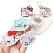 1pc Fashionable And Cute KT Cat Shaker Keychain, Keychain, Kitty Keychain, Kitty White Keychain, Little Kitty Acrylic Keychain, HK Bag Charm, Girls Backpack Accessories, Suitable For Bags, Backpacks, Car Keys Or Handbags, Perfect For Travel, Daily And Special Occasions, Birthday Gifts, Party Favors, Car Accessories, Earphone Case Accessories, School Accessories, Best Gifts, Cute Goth Style, Y2K - Multicolor - View 8