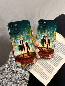 Coco Miguel Héctor colorida y vibrante tierra de muertosfunda de teléfono Fundas compatibles con ,Apple,VIVO,OPPO,,, y Honor.Fabricadas en silicona TPU,ofrecen protección contra golpes y caídas. - Negro - Ver 5