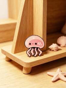 1pc Pink Jellyfish Brooch, Cute & Healing Design, Exquisite Craftsmanship, Chic Accessory, Thoughtful Gift For Birthday, Holiday Gifts For Mother, Father, Graduation, And Teacher - Multicolor - View 6