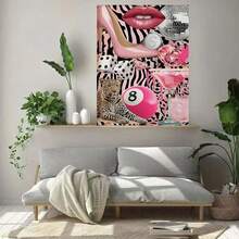 1 Set 5D Diamond Painting Kit, Fashionable Leopard Print Diamond Art Craft Set, Suitable For Adults, Handmade, Gift And Home Wall Decor - one-size - View 3