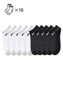 30/20/15/10/5/3/1 Pairs Comfortable, Breathable, Moisture-Wicking, Antibacterial Knit Liner Socks - Excellent Mother's Day Gift, Unisex Invisible Socks, Ankle Socks, Sweat-Absorbing, Odor-Resistant, Elastic Soft, Fashionable Solid Colors, Triangle Decor Suitable For Spring, Summer, Autumn, Winter, Casual, Daily Wear, Yoga/Sports - Multicolor - View 14