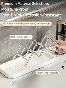 1/3pcs Modern Waterproof Detachable Soap Dish, Wave Bracket Drain Rack, Kitchen Bathroom Soap Holder - Multicolor - View 2