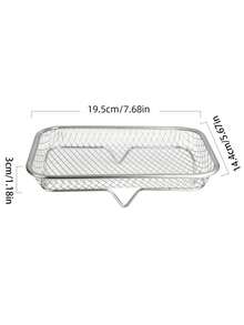 Stackable Air Fryer Dehydrator Rack, Stainless Steel Air Fryer Accessories, Durable Structure, Dishwasher - Multicolor - View 10