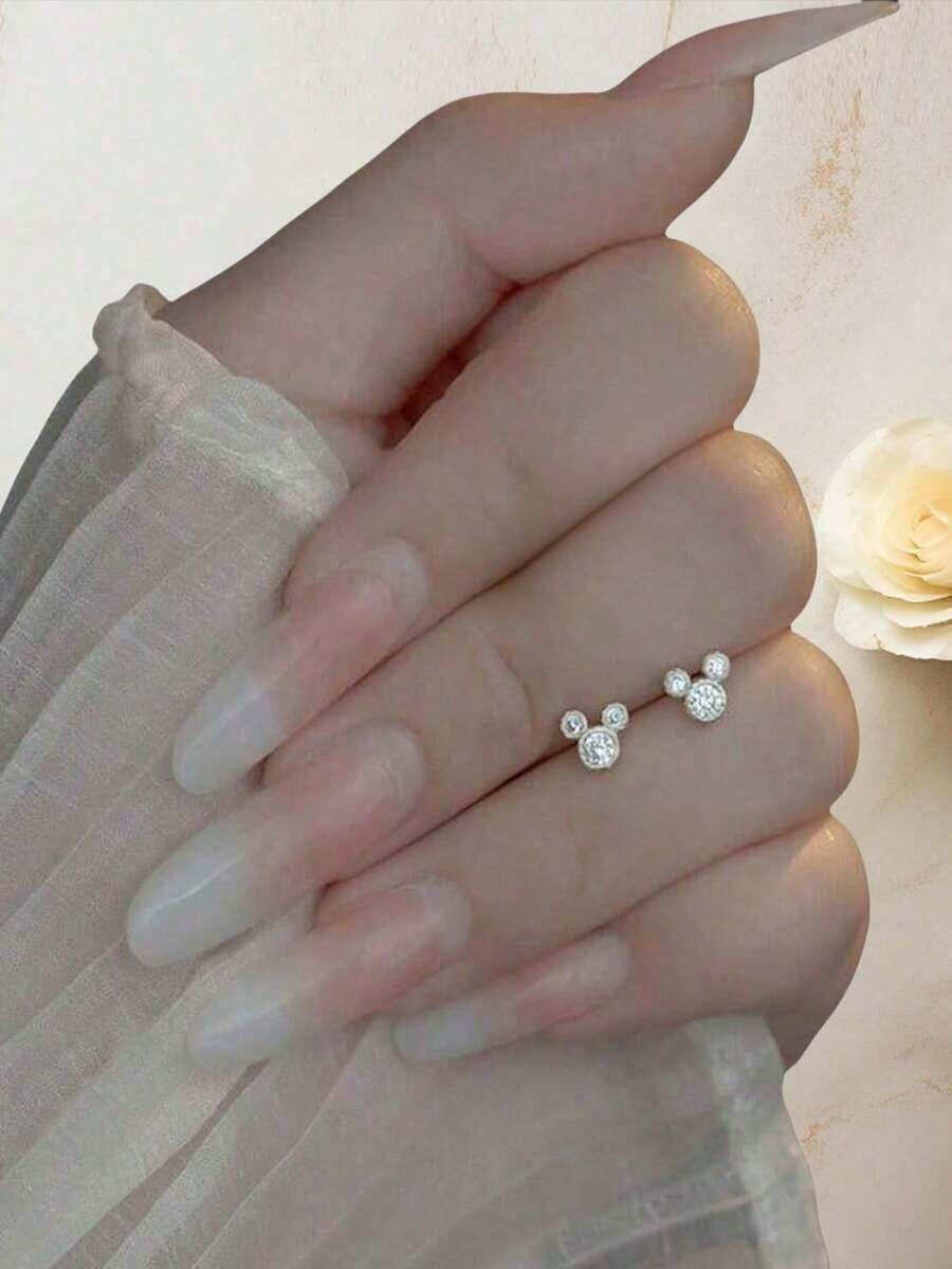 1 Pair Fashion Animal Ear Decor Earrings, Suitable For Women's Daily Wear Bridal Jewelry For Wedding, Prom, Gift For Her - Vàng - Xem 1