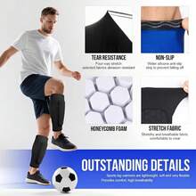 1/2 chiếc Bọc ống chân chống va đập tổ ong cho bóng đá, ống bọc nén bắp chân bóng đá unisex có đệm tổ ong, ống bọc chân chống trượt có đệm tổ ong nhẹ, phù hợp cho bóng chày, bóng đá, bóng rổ, chạy bộ, thể dục, boxing, taekwondo, đạp xe leo núi, thiết bị bảo hộ thể thao thoáng khí, phụ kiện bọc ống chân bóng đá, thiết bị bảo vệ bắp chân nhẹ, phụ kiện bóng đá, vật dụng bóng đá, vật dụng thể thao, vật dụng hàng ngày, thiết bị thi đấu, mọi mùa, unisex, quà tặng bóng đá, vật dụng thể thao cho nhiều người, phụ kiện bọc ống chân, quà tặng nam, quà tặng World Cup - Nhiều màu - Xem 4