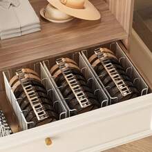 2pcs/1pc Large Capacity Transparent Cosmetic Storage Box, With Removable Dividers Makeup Organizer, Divided Plastic Makeup Storage Box, Suitable For Masks, Lipsticks, Perfumes, Durable Bathroom Countertop Storage Box, Daily Use - A [The Baffle Is Removable] - View 11