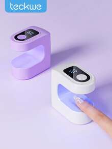 Teckwe Rechargeable Mini UV LED Nail Lamp With Dual Timer 30S/60S - Portable Cordless Gel Polish Dryer, Long-Lasting Battery, Fast Curing, Compact Design For Home & Salon Use, Manicure Tools - Multicolor - View 1