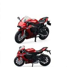 Burago 1:18 Scale YZF-R1 Motorcycle Model, Black & Yellow, Rear Shock Absorber, Retractable Stand, Realistic Motorcycle Replica, Collectible Display, Children's Toy, Adult Collection, Holiday Gift - Multicolor - View 11