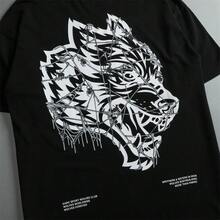 Darcsport T-Shirt,  Hip-Hop Brand, European And American Street Style, Hong Kong Style, Loose Fit, Couple's Pure Cotton T-Shirt - màu đen - Xem 5