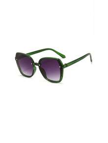 1 pieza Gafas de moda para hombre, nuevo diseño de marco grande y poligonal de lujo, para exteriores, conducción, negocios, casual, uso diario - Multicolor - Ver 20